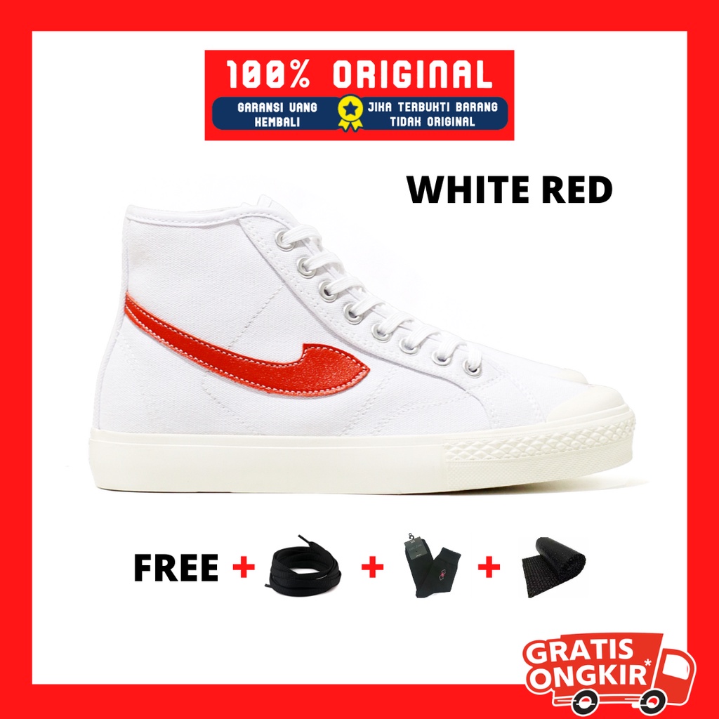 Original Not Sepatu Compass Gazelle High Sneakers Lokal Casual Pria dan Wanita Hi