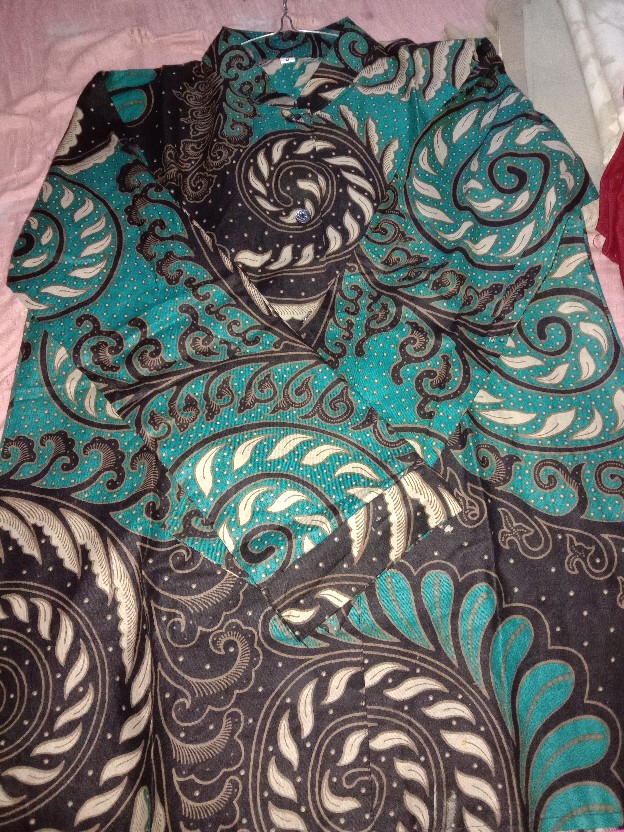 Tey-17 Batik Wanita Asj Sa Hrb026 Kenongo Kemeja Tosca Pendek