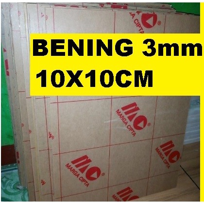 

Acrylic - Akrilik - Bening merk MARGA CIPTA tebal 3mm ukuran 10x10cm
