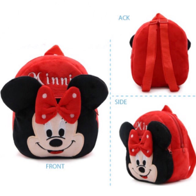 Ransel boneka stich / tas boneka minnie / tas minnie mouse / tas totoro / ransel minnie / tas stich