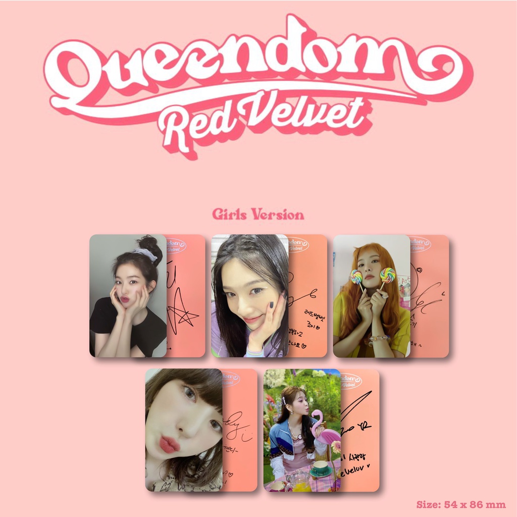 [Photocard] Red Velvet Queendom Girl Ver. - Unofficial