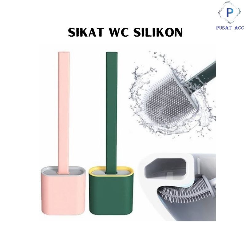 Brush Toilet Sikat WC Silikon- Elastis Pembersih WC V2