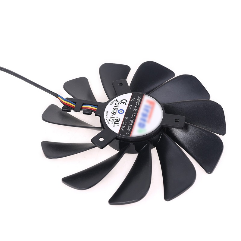 Cre 2pcs / Set Komponen 95mm Fdc10U12S9-C Gpu Fan Untuk Kartu Grafis Xfx Rx 5600 5700 Xt Raw Ii