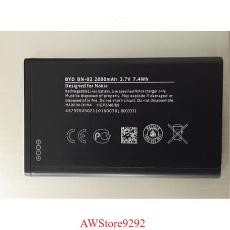 Mcom Battery Batre Baterai Mcom Nokia XL BYD BN02 BN-02 BN 02 RM1030