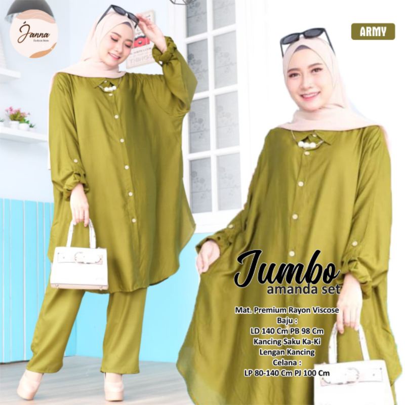 AMANDA ONE SET JUMBO LD140 XXXXXL RAYON ORIGINAL MAYRA