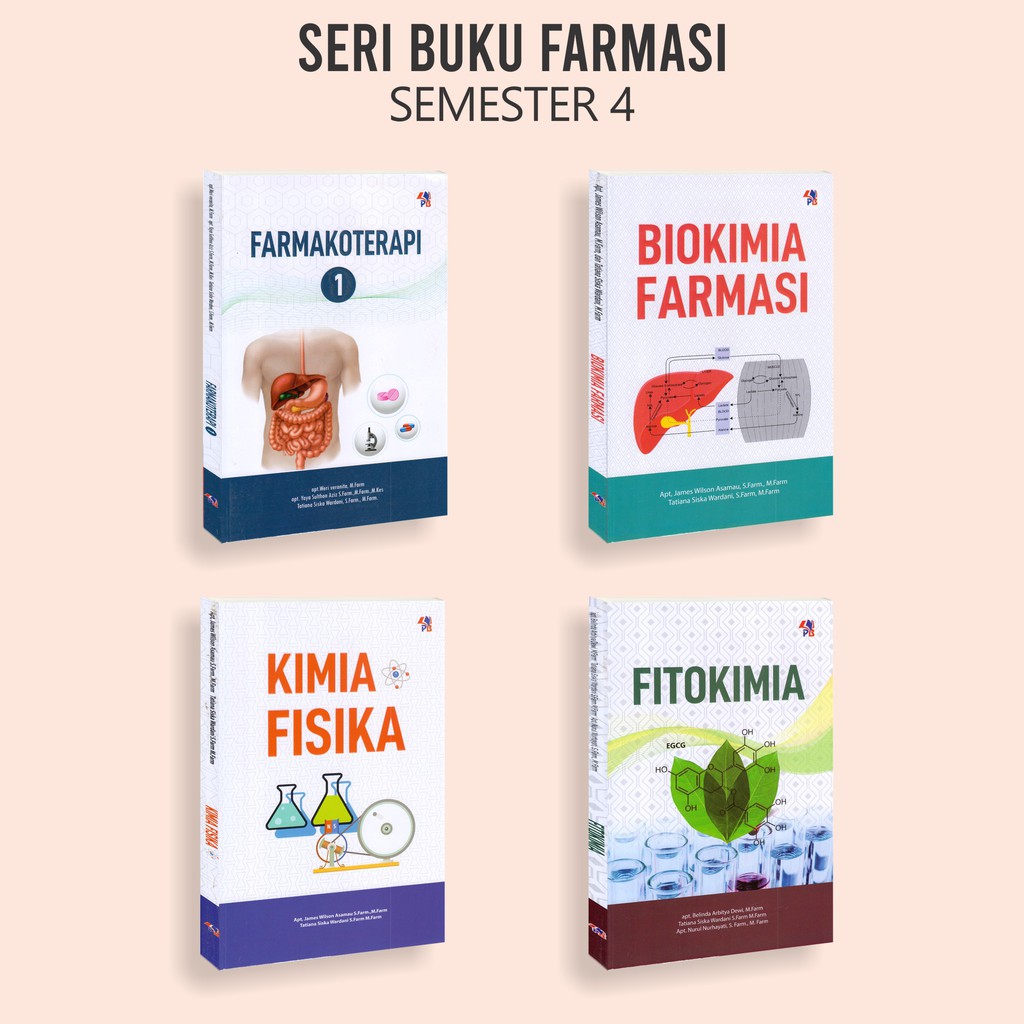 Jual Buku Farmasi Semester 4 Farmakoterapi Biokimia Farmasi Kimia