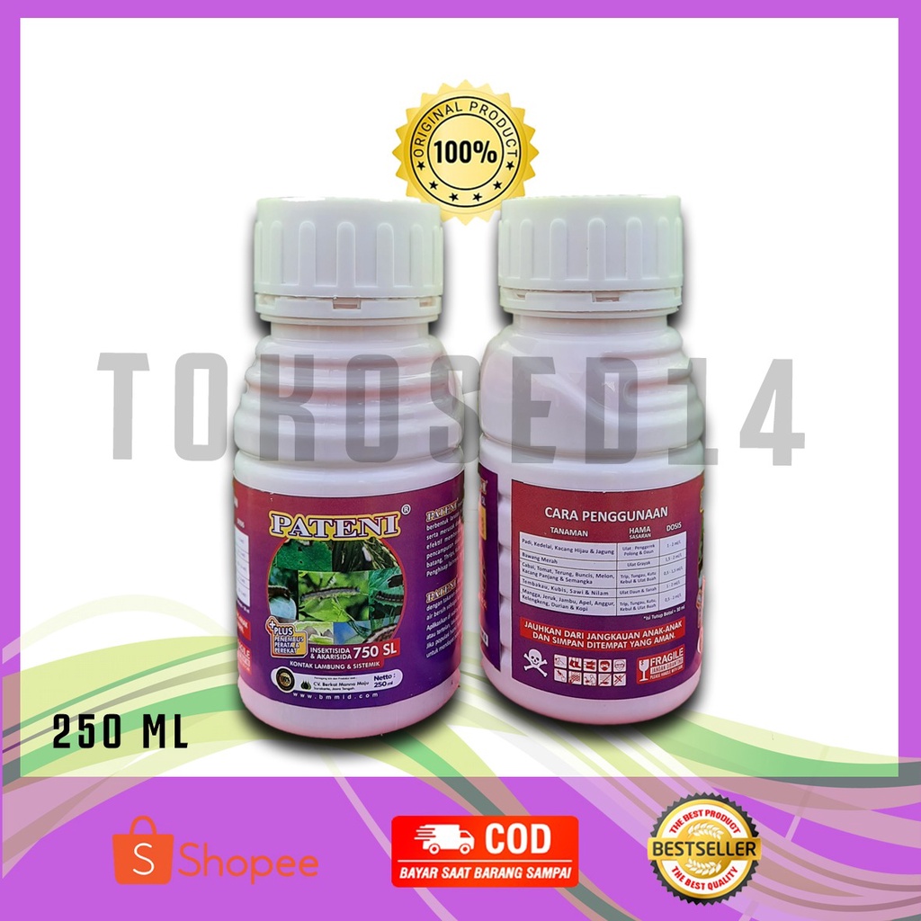 PRODUK- PATENI 750SL INSEKTISIDA DAN AKARISIDA 250 ML KONTAK LAMBUNG ASEFAT KLORFENAPIR BETA