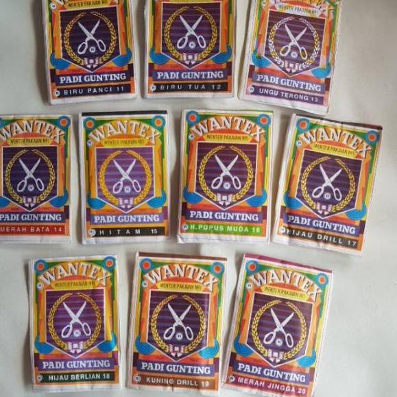 

BIG SALE !!!!! pewarna pakaian wantex padi gunting 10 bungkus = 23.000 >>