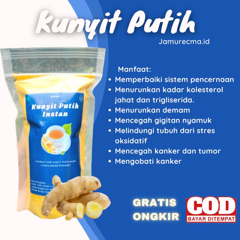 EKSTRAK KUNYIT PUTIH  KISTA MIOM KANKER LAMBUNG 200GR