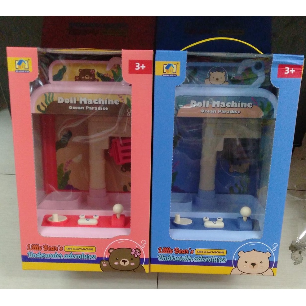 MAINAN CLAW GAME / MINI DOLL MACHINE / MAINAN MESIN CAPIT BONEKA/Mainan Anak Claw Machine / Mesin Tangkap Boneka