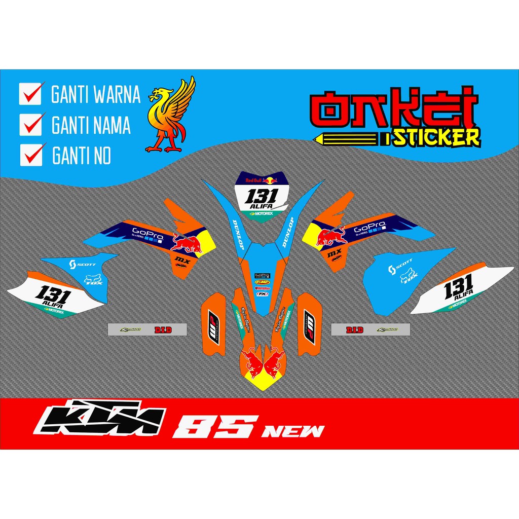 decal sticker ktm 85 new 6