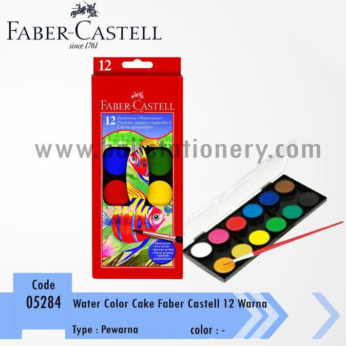

Populer] Water Color Cake Faber Castell 12 Warna