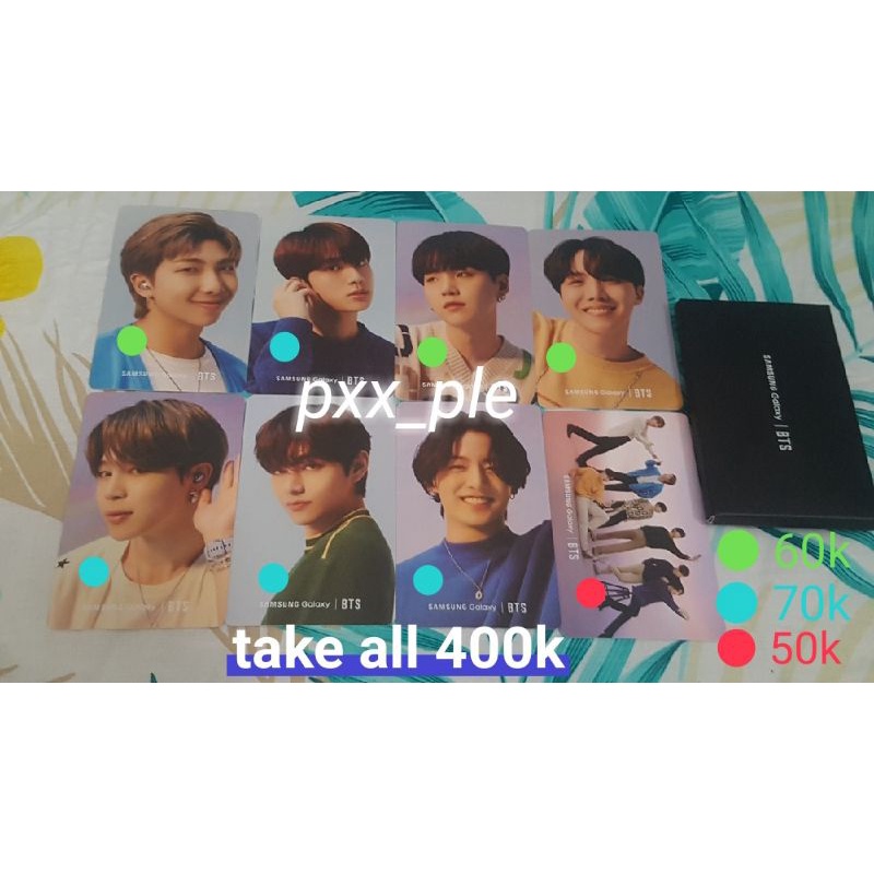 photocard official bts x samsung galaxy s21+