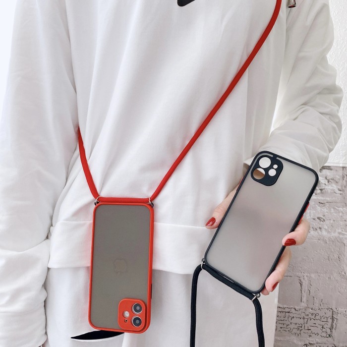 XIAOMI REDMI NOTE 7 SOFT CASE AERO DOVE MATTE CASE TALI LANYARD CASE NAGITA CASING SILIKON