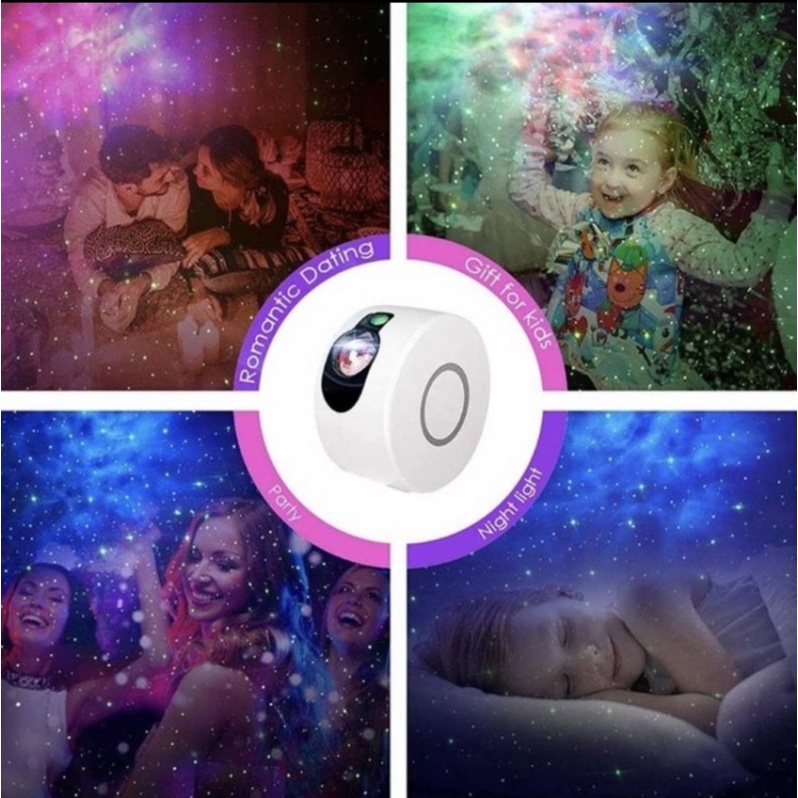 Aurora Starry Sky Projector / lampu kamar tidur relaxation Karaoke Bar Lampu LED Warna-warni proyektot ORIGINAL