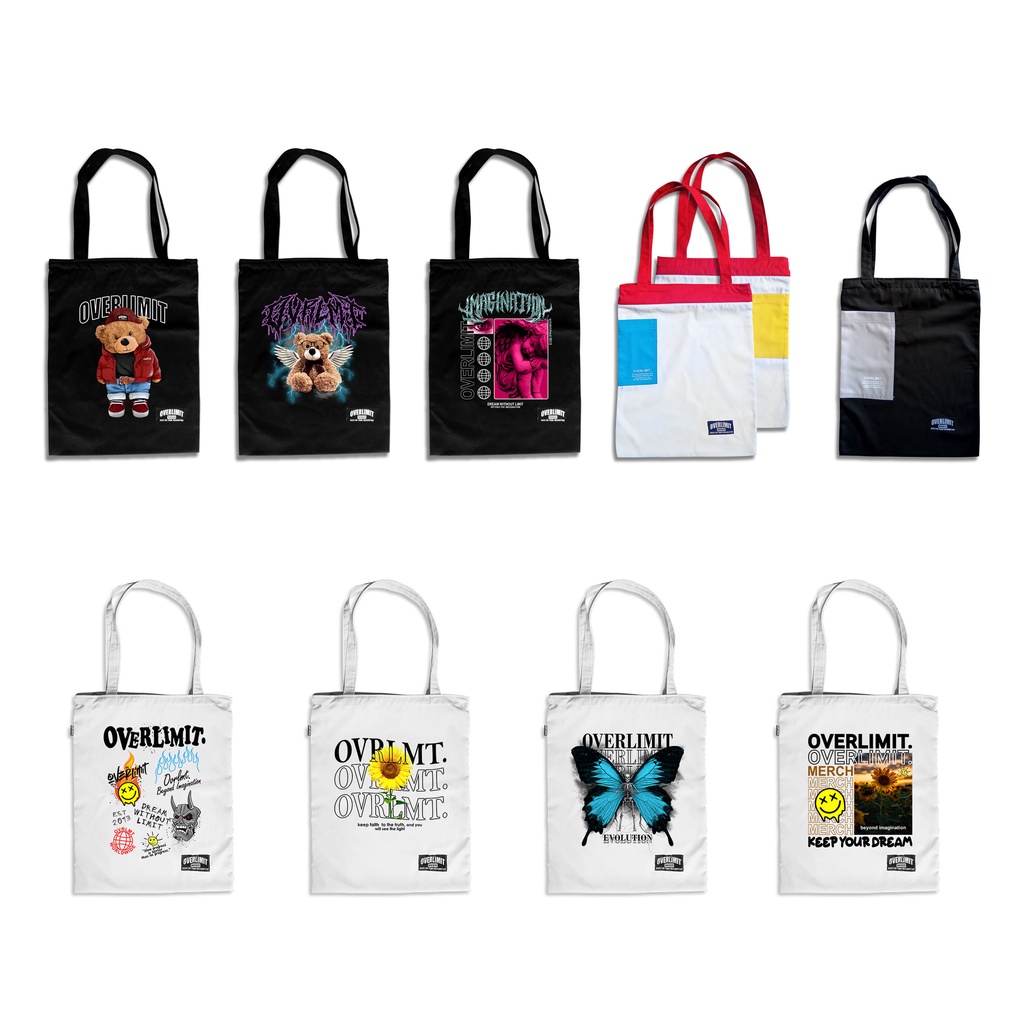 OVERLIMIT TOTEBAG | TAS | TOTE BAG | RESLETING | ZIPPER BAG