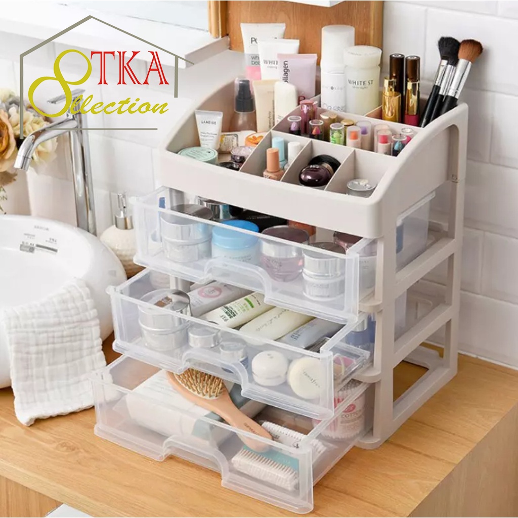 Jual Rak kosmetik 3 laci, Rak kosmetik 3 laci susun, rak kosmetik susun ...