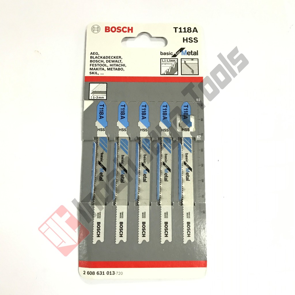 BOSCH T118A Mata JIgsaw - Jigsaw Blade Besi Basic for Metal