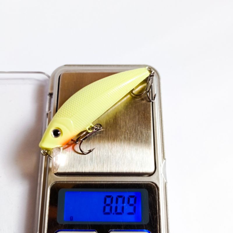 Minnow Fosfor Glow In Dark 8cm 8.5gr - Umpan Casting Malam Glow in Dark