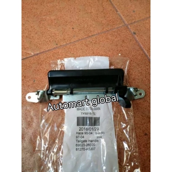 handle pintu bagasi belakang kijang 7k capsul