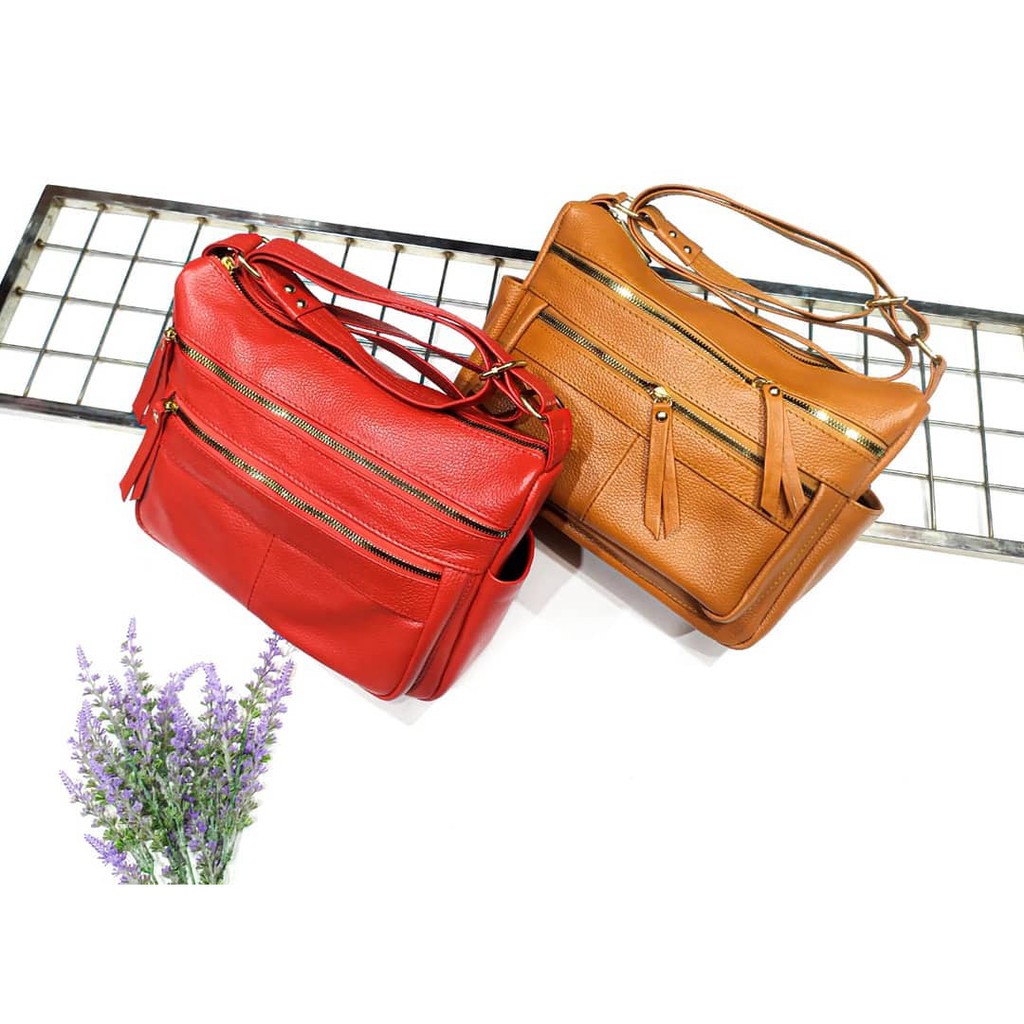 (Size S) TAS SELEMPANG  KULIT GARUT ASLI TAS WANITA TAS PAPIRUT GARUT