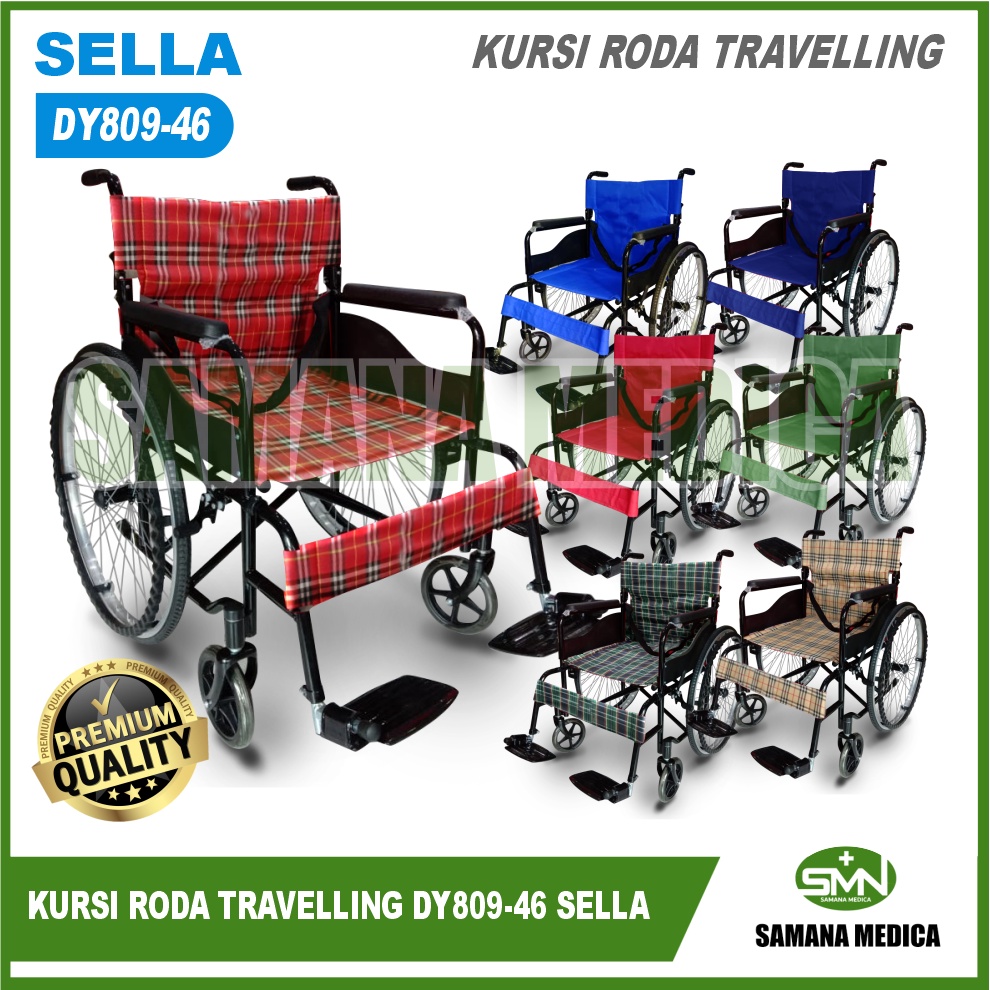 KURSI RODA travelling motif SELLA KY809-46 cat besi hitam Velg Racing