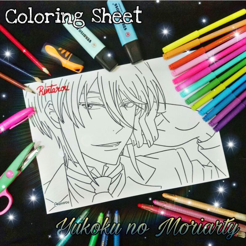 

Coloring Sheet yukoku no moriarty