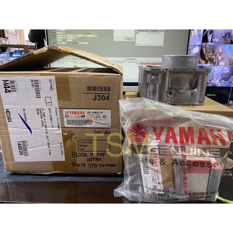 BLOCK BLOK SEHER KOMPLIT YAMAHA NMAX AEROX 155 100% ORIGINAL