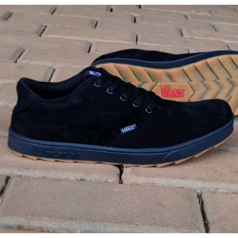 Sepatu Vans Casual Pria Era Authentic Oldscull Black sekolah