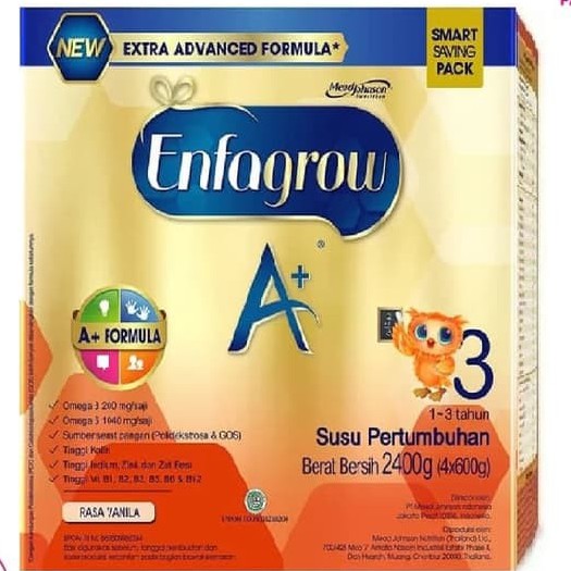 

ENFAGROW A 3 VANILA VANILLA SUSU BOX 2400 G 24 KG