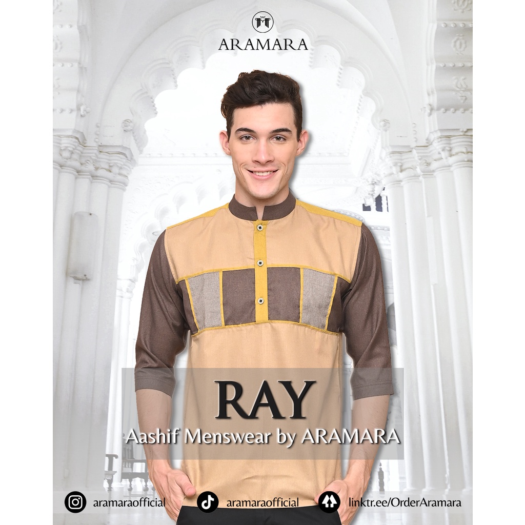 Baju Kemeja Koko Pria Lengan Setengah_Ray