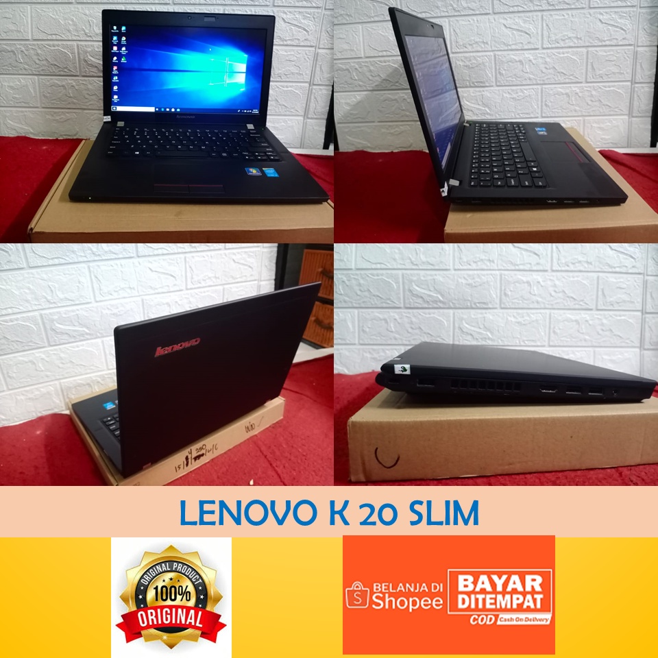 Laptop Lenovo K20 Core i3 Gen 5 Notebook Lenovo Second Like New