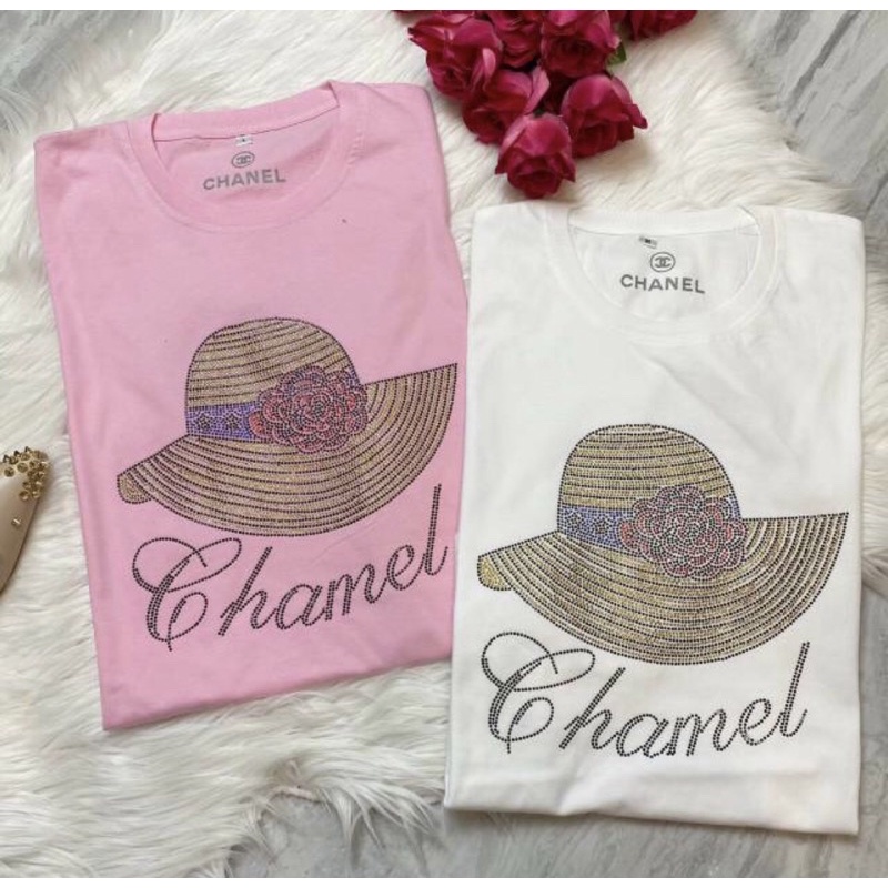 KAOS C.H.A.M.E.L  TOPI BLINK SWAROVSKI // BAJU BLINK BLINK WANITA IMPORT // KAOS BLINK SWAROVSKI ASL