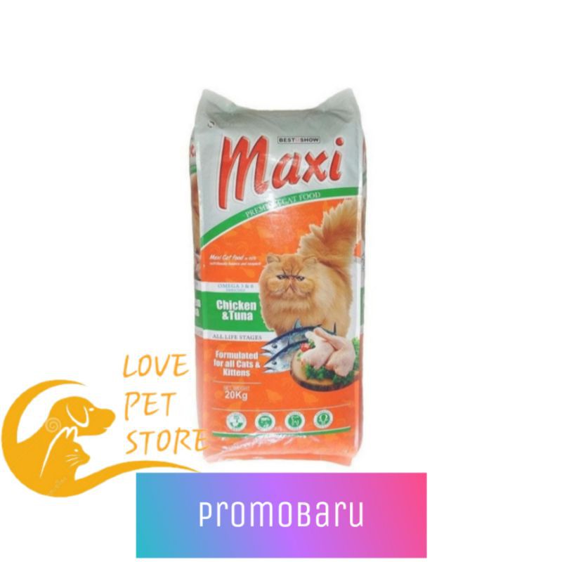 Maxi cat food 1 kg Repack Makanan kucing