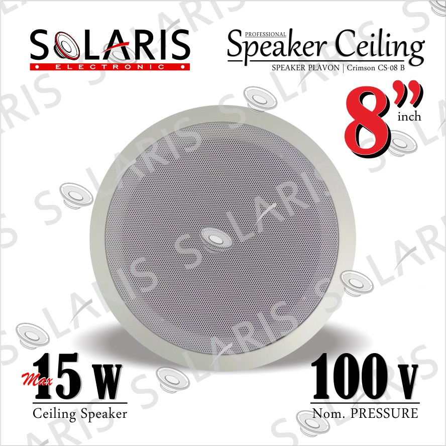 SPEAKER CEILING 8 Inch SPEAKER PLAVON CRIMSON CS-08B
