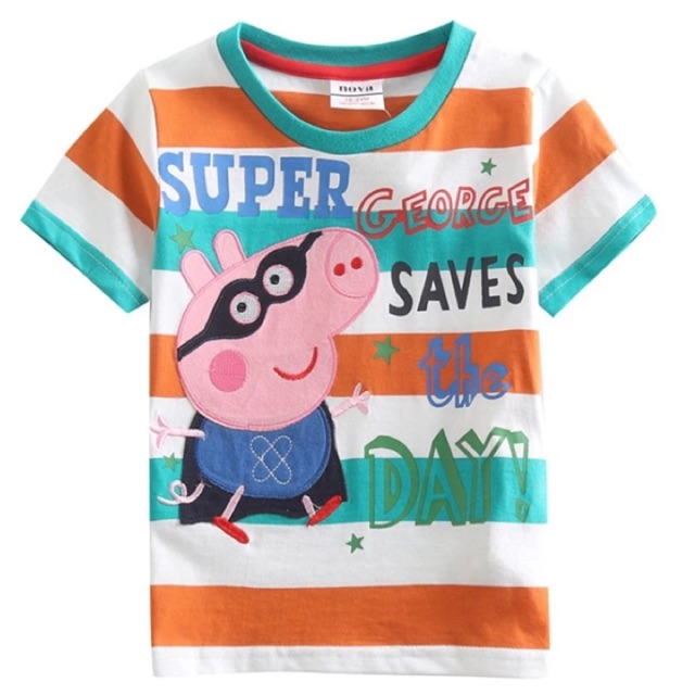 Kaos peppa pig baju george peppa pig anak branded import ...