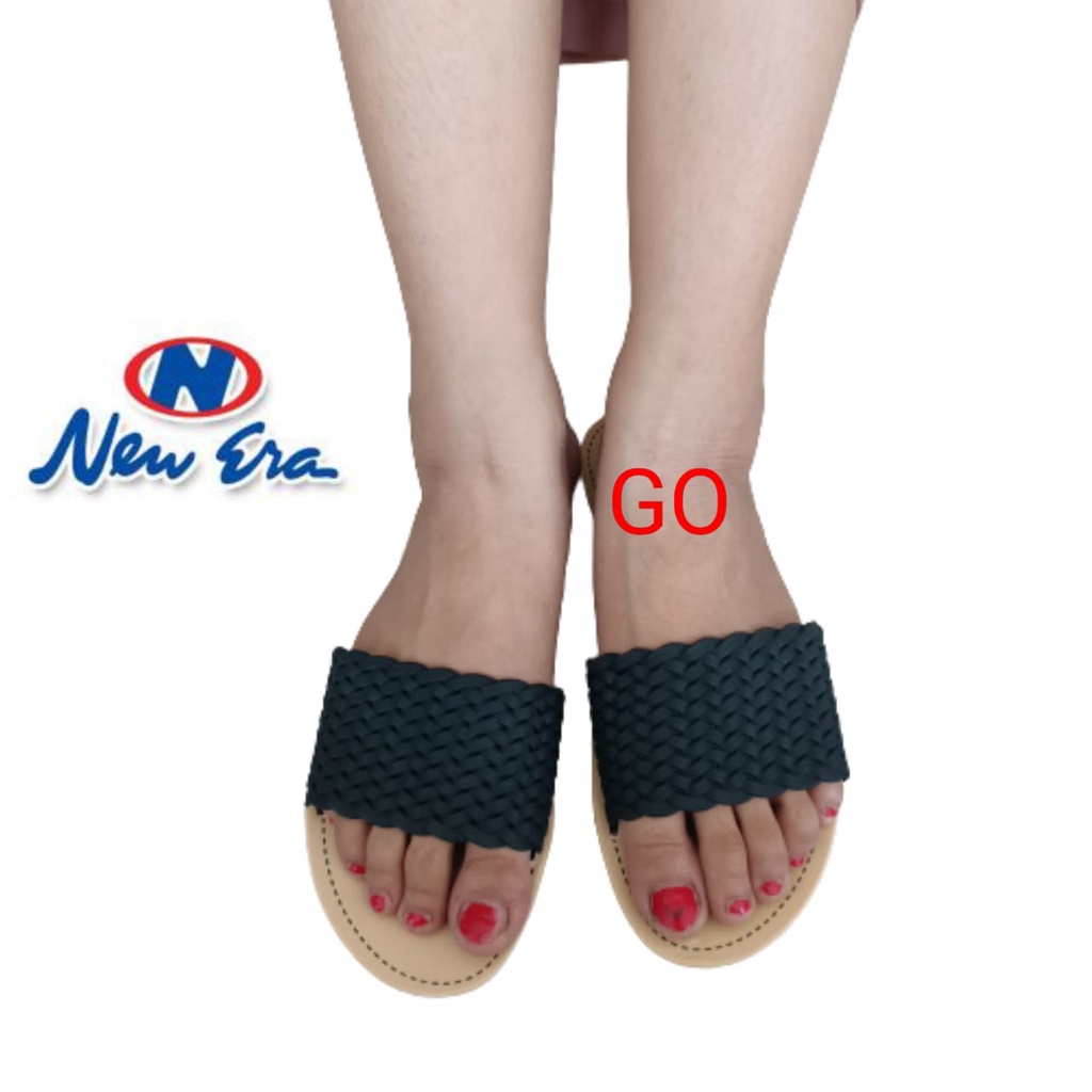 gos Import TIKAR RAJUT Sandal Wanita Murah Slip Casual Teplek Sandal Cewek Flat