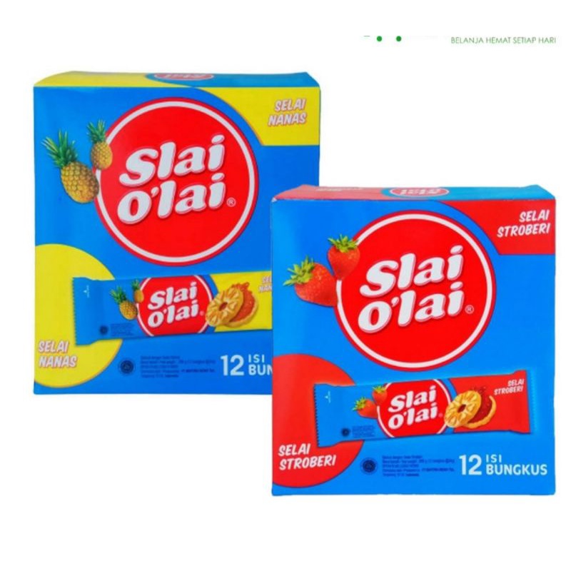 

Roma Slai O'lai Strawberry dan Nanas 24gr isi 12pcs termurah