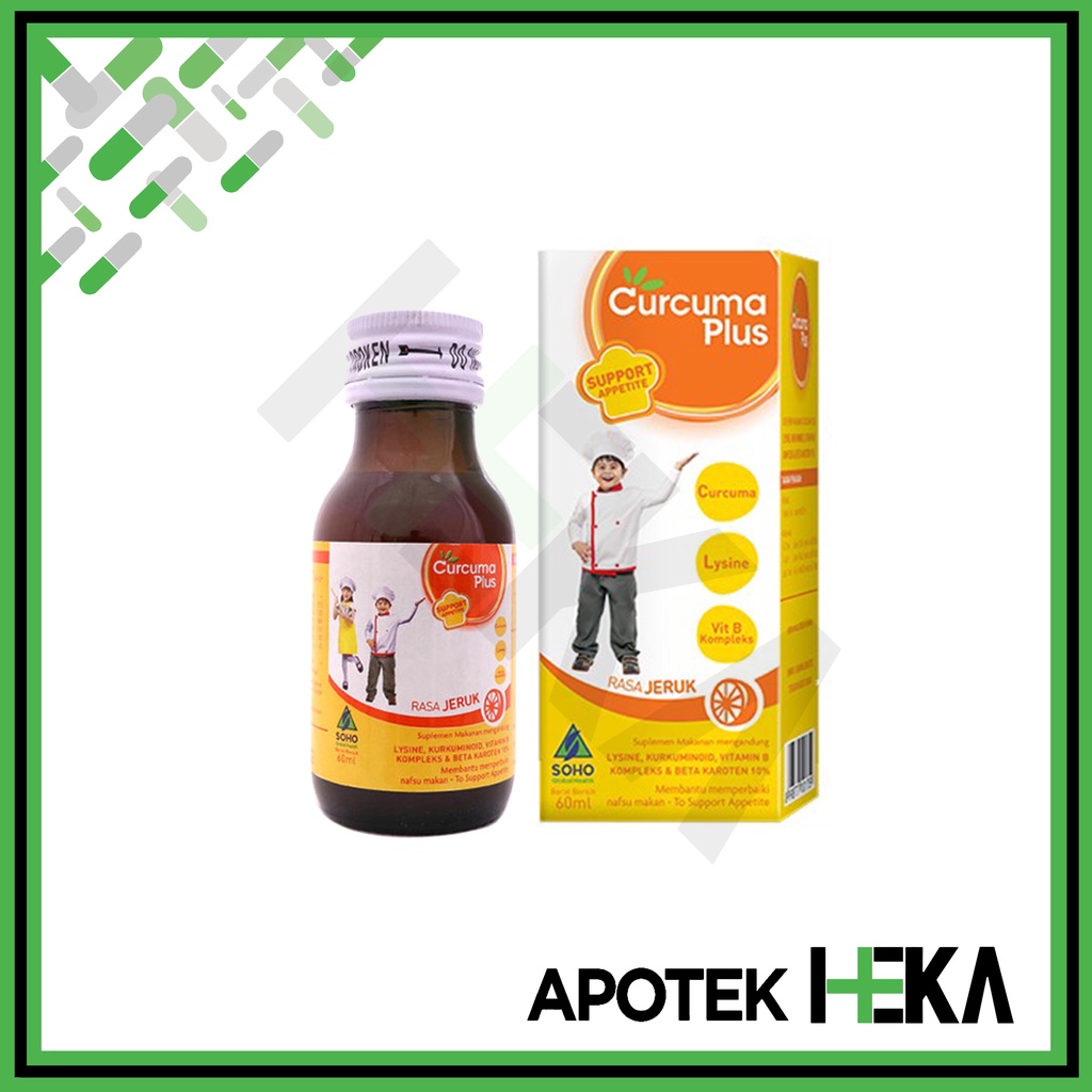 Curcuma Plus Lysine 60 ml - Sirup Penambah Nafsu Makan Anak (SEMARANG)