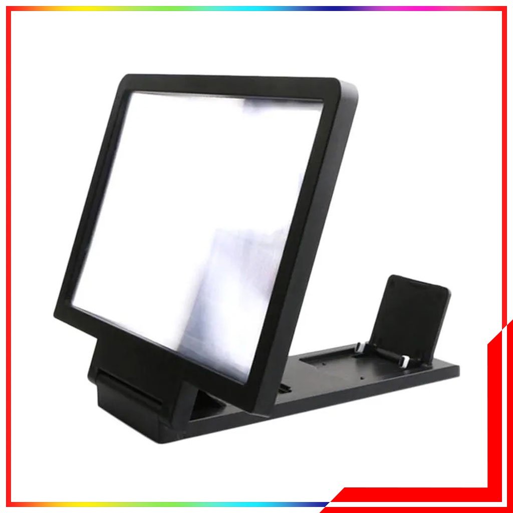 Pembesar Layar HP Kaca 3D Enlarge Screen Magnifier Bracket Stand - Docking Pembesar Layar