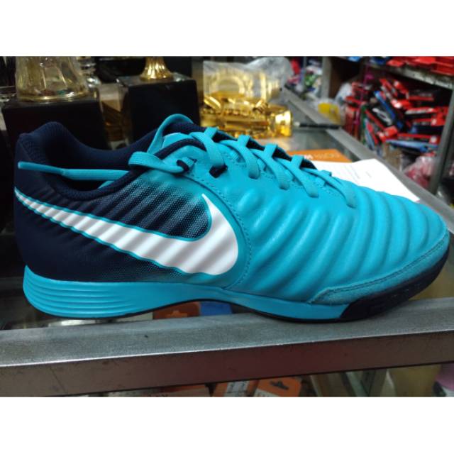 Sepatu Futsal Nike Tiempo X Ligera Gemma Blue Original BNIB Promo