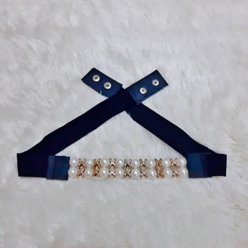 GROSIR (12pcs) BELT MUTIARA STRECHT/MELAR