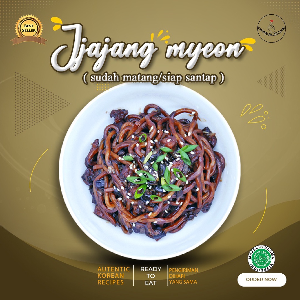 

Mi Hitam Korea Jjajangmyeon Siap makan Halal Instant Derivery
