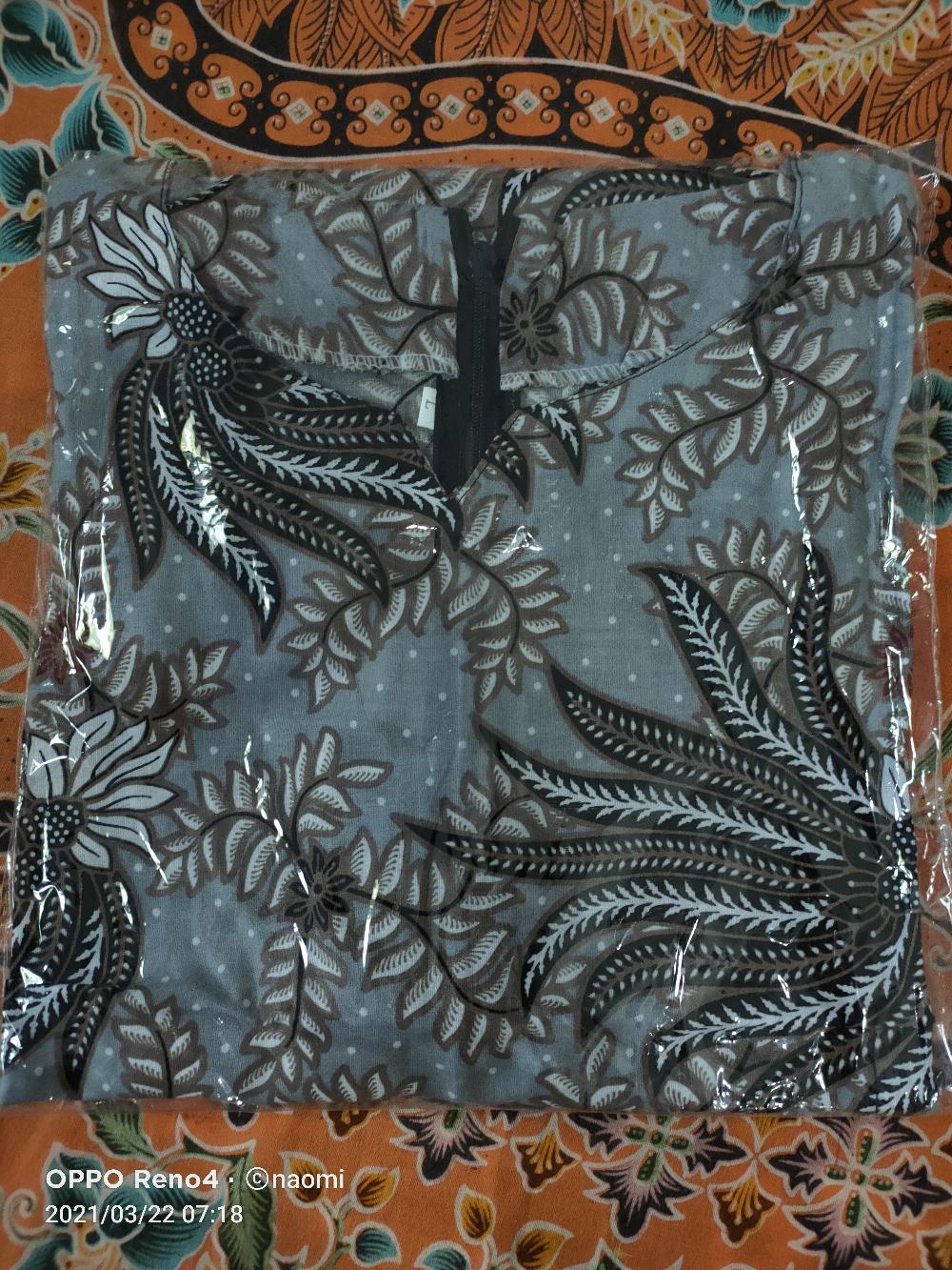 (bisa Cod) Tunik Batik Irma Motif Bola Lurik