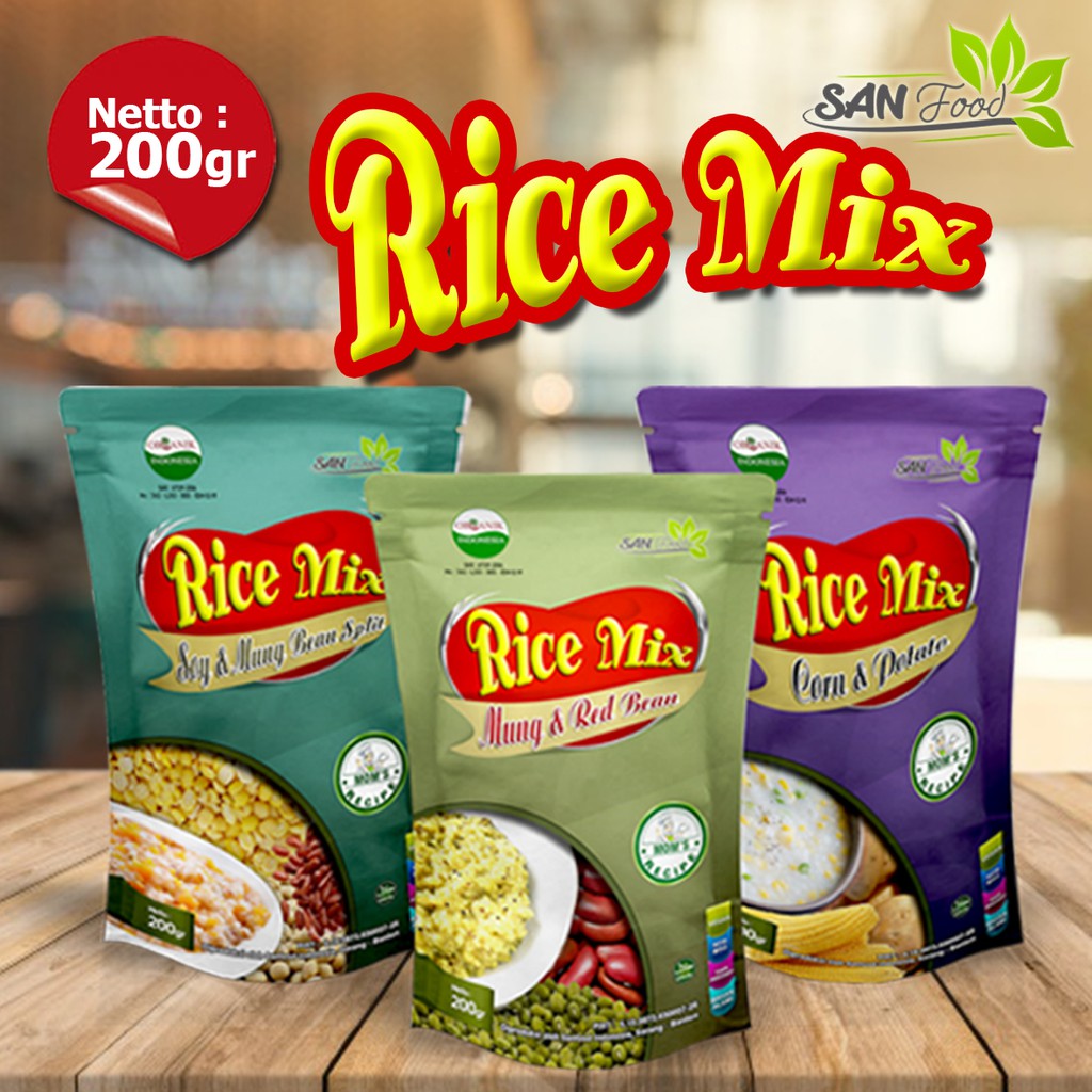 San Food Organic Rice Mix 200g Halal