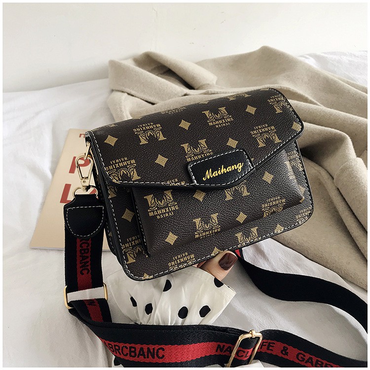 CR 7161 RISCE TAS SELEMPANG MAIHANG MOTIF M IMPORT WANITA CEWEK PEREMPUAN JAKARTA BATAM