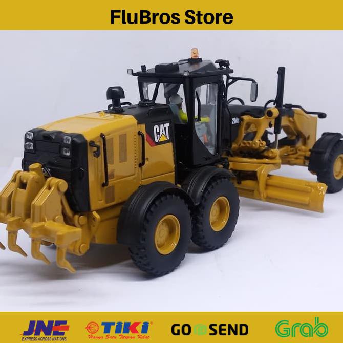MAINAN Diecast Masters Miniatur alat Berat Cat 12M3 Motor Grader MURAH