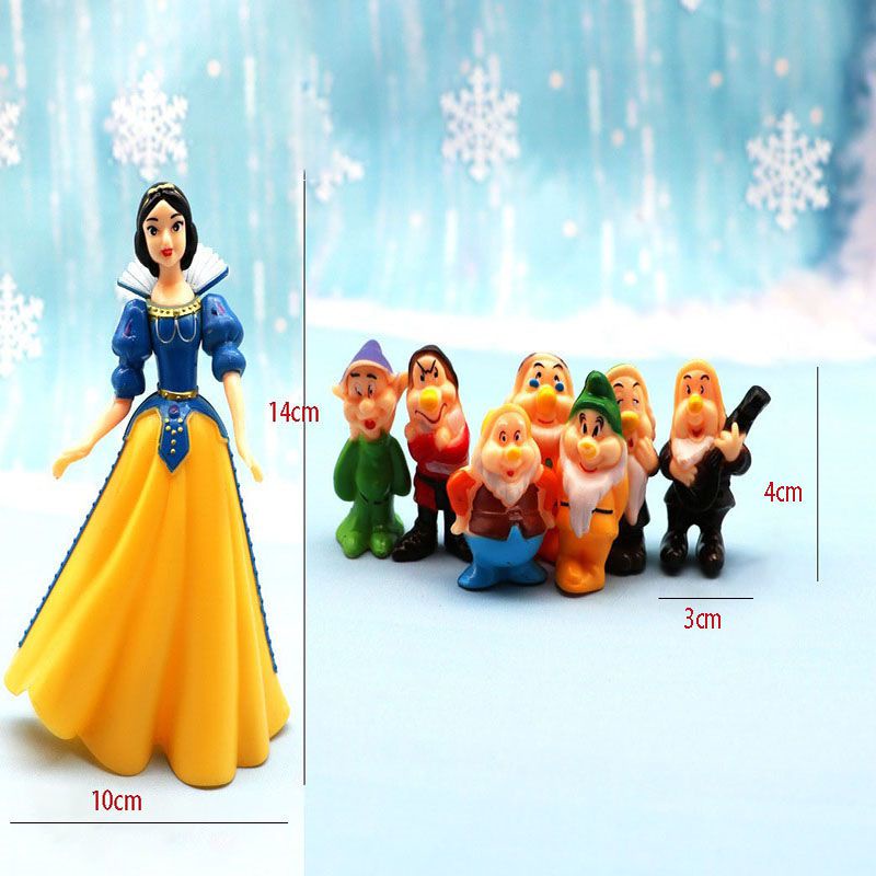 8pcs Snow White and the Seven Dwarfs Figures 8pcs/Set Miniatures Kids Fans Gift Toys