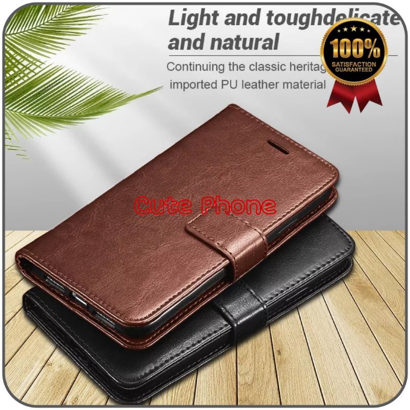 Casing Soft Case Xiaomi Redmi 9T Note 10 10 Pro Poco M3 Flip Wallet Leather Dompet Kulit Softcase