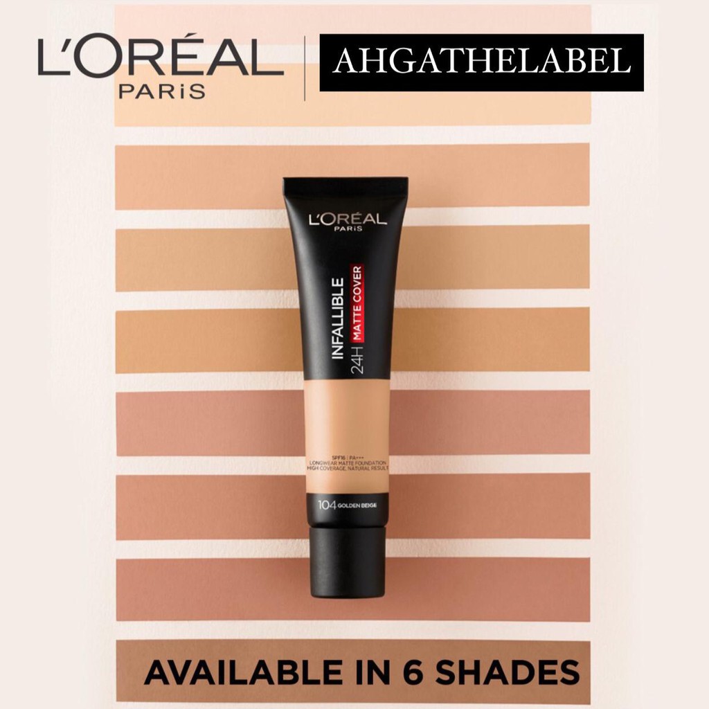 NEW !!! LOREAL INFALLIBLE 24H MATTE COVER FOUNDATION